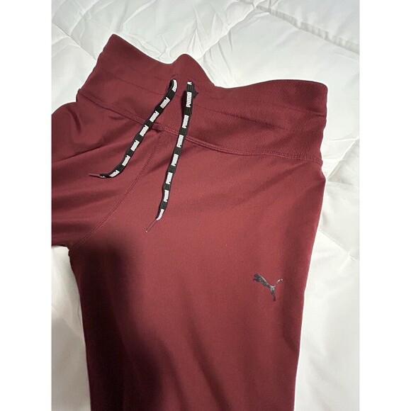 PUMA Women's Classics High Rise Joggers, Red Wine Large - Picture 2 of 6